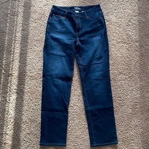 Womens straight leg jeans size 10 never worn; too short on me